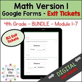 4th Grade Math Engage NY Version 1 Digital Exit Tickets - BUNDLE