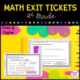 4th Grade Math Exit Tickets, Slips, Quick Checks - Standar