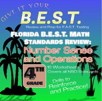 Preview of 4th Grade Math F.A.S.T. Prep: Florida B.E.S.T. Standards Review - 10 Day (NSO)