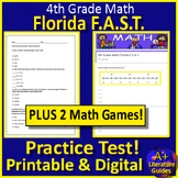 4th Grade Math Florida FAST PM3 Bundle Practice Test Games