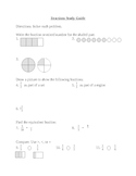 4th Grade Math-Fractions Test and Study Guide