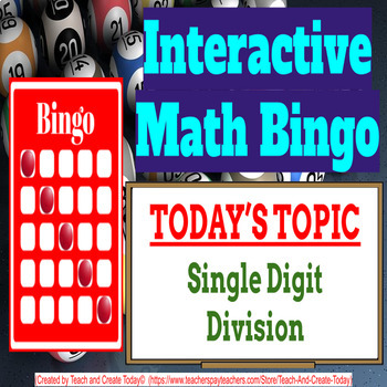 Preview of 4th Grade Math Game Bingo Activities BUNDLE #3 Division