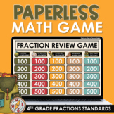 PAPERLESS 4th Grade Math Game | Math Test Prep | Spiral Re