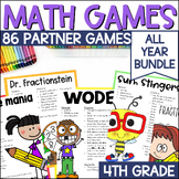 4th Grade Math Games w/ Playing Cards & Dice - ALL YEAR - 