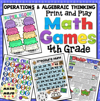 4th Grade Math Games: Operations and Algebraic Thinking by Math Mojo