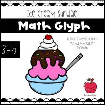 Preview of 4th Grade Math Glyph