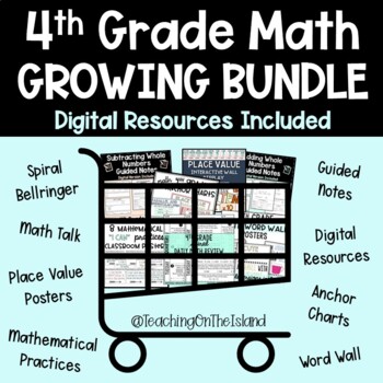 Preview of 4th Grade Math Growing Bundle