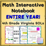 4th Grade Math Virginia SOLs Interactive Notebook and Prac