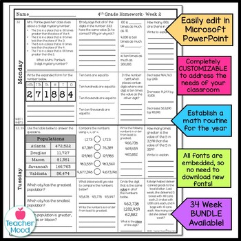 homework & practice 1 2 place value relationships