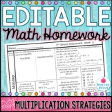 4th Grade Math Homework Week 11 | 2-Digit Box Method Multi