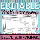 4th Grade Math Homework Week 13 | Division Strategies