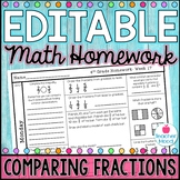 4th Grade Math Homework Week 17 | Comparing Fractions