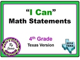 4th Grade Math "I Can" Statements