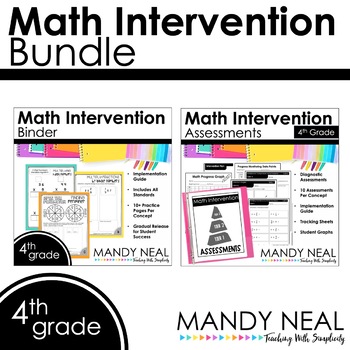 Preview of 4th Grade Math Intervention Activities and Assessments