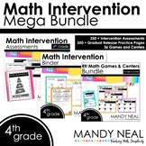 4th Grade Math Intervention Standards Based Mega Bundle