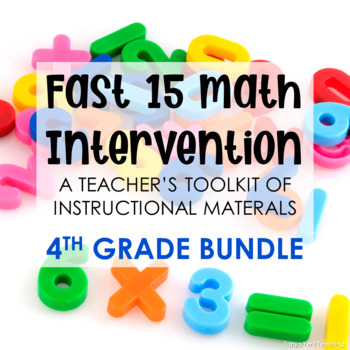 Preview of 4th Grade Math Intervention Teacher Toolkit Hands-on Lessons | YEARLONG BUNDLE