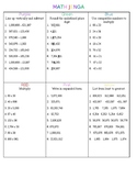 4th Grade Math Jenga (Multiplication, Rounding, Expanded Form, Subtraction)