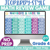 4th Grade Math Jeopardy-Style Review Game Numbers & Base T