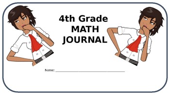 Preview of 4th Grade Math Journal - MD - Common Core Aligned - Editable