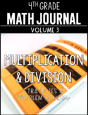 4th Grade Math Journal Multiplication and Division