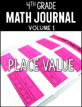 Preview of 4th Grade Math Journal Place Value