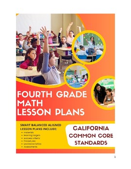 Preview of 4th Grade Math Lesson Plans - California Common Core