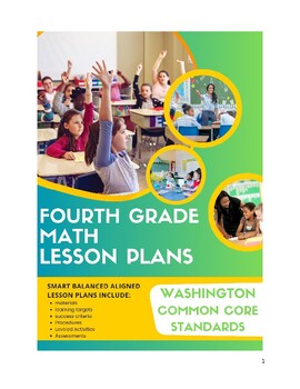 Preview of 4th Grade Math Lesson Plans - Washington Common Core