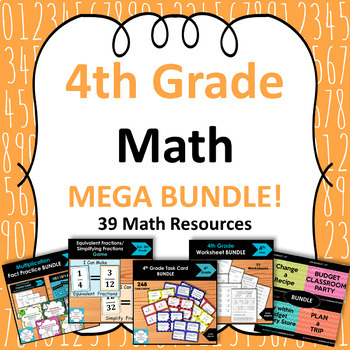 Preview of 4th Grade Math Mega BUNDLE