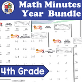 4th Grade Math Minutes | Full Year Bundle