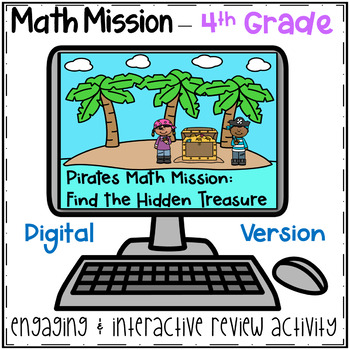 Preview of 4th Grade Math Mission - Digital Escape Room - Pirates Place Value Challenge