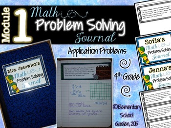 Preview of 4th Grade Math Module 1 Application Problems - Problem of the Day Journal