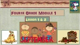 4th Grade Math Module 1 Lessons 1-19 PowerPoints Bundled + Review
