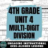 4th Grade Math Multi-Digit Division Curriculum Unit CCSS