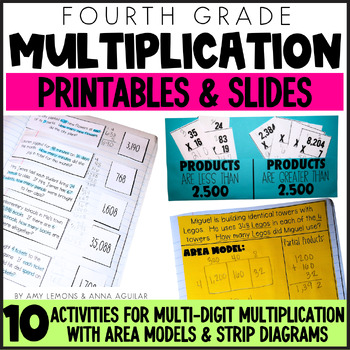 4th Grade Math: Multi Digit Multiplication by Amy Lemons | TPT