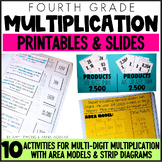 4th Grade Math Activities Multi Digit Multiplication, Area