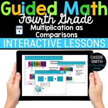 Preview of 4th Grade Math Multiplicative Comparisons 4.OA.1 4.OA.2 Digital Math Activities