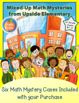 Preview of 4th Grade Math Mystery Bundle - 6 Mysteries for the Price of 3
