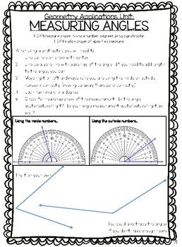 4th Grade Math Notes: Measuring Angles (PDF) by Lindsey Stine | TpT