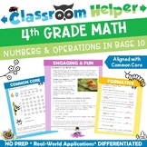 4th Grade Math Numbers and Operations in Base Ten