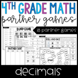 4th Grade Math Partner Games | Decimals & Decimal to Fract