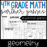 4th Grade Math Partner Games | Geometry Partner Games and Centers