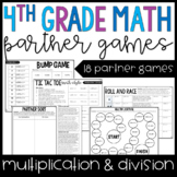 4th Grade Math Partner Games | Multi-Digit Multiplication 