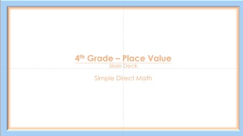 Preview of 4th Grade Math - Place Value Lessons