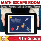 4th Grade Math | Space Escape Room Boom Cards™