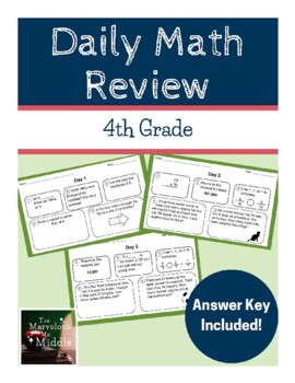 Preview of Daily Math Review: 4th Grade