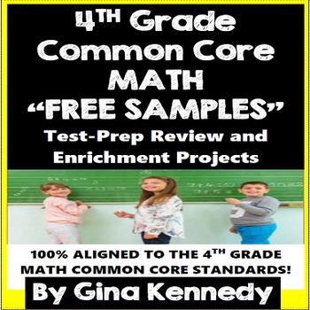 Preview of 4th Grade Math Problem Solving and Enrichment Projects, FREE SAMPLES!