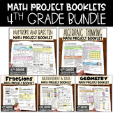 4th Grade Math Project Booklets Bundle Math Review Math Test Prep