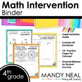 4th Grade Math RTI Intervention Binder