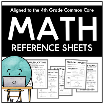 Preview of 4th Grade Math Reference Sheets