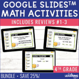 4th Grade Math Spiral Review #1-3 Google Slides | End of Y